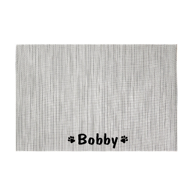 Personalized Pet Bowl Mat