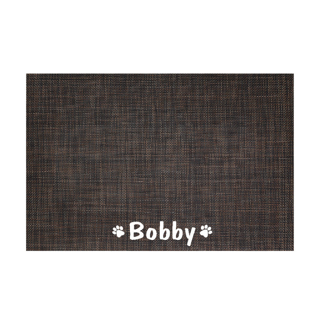 Personalized Pet Bowl Mat