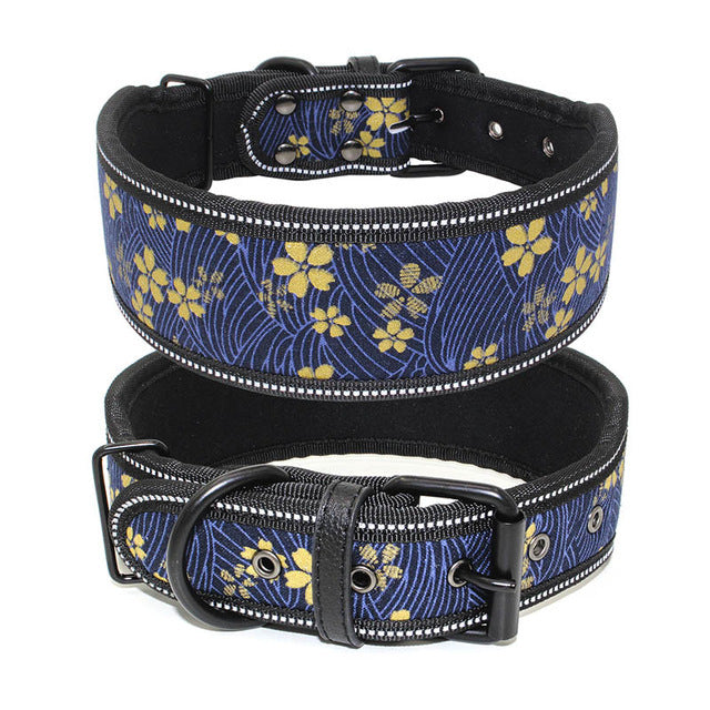 Reflective Dog Collar with Buckle Adjustable