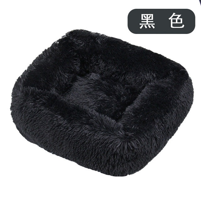 Long Plush Dog Bed