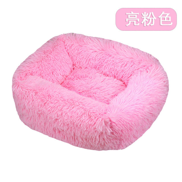 Long Plush Dog Bed