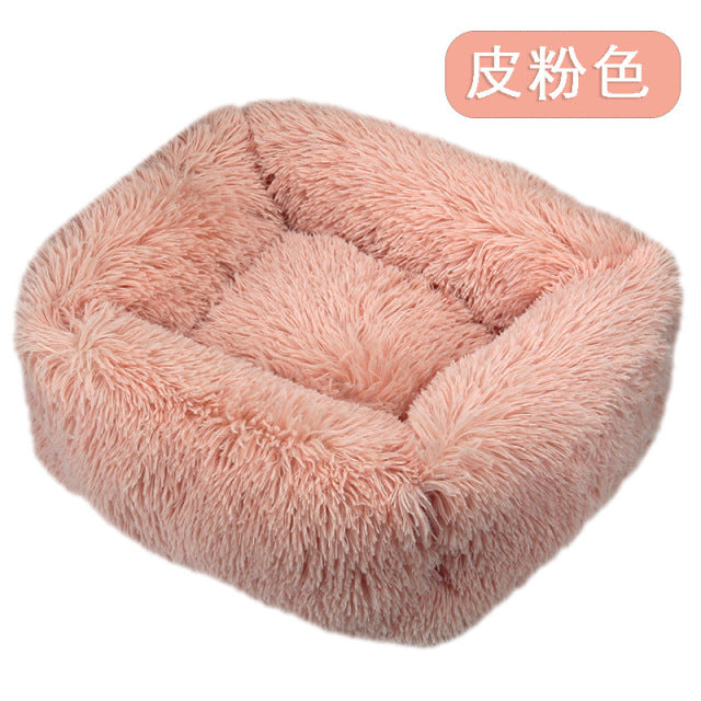 Long Plush Dog Bed