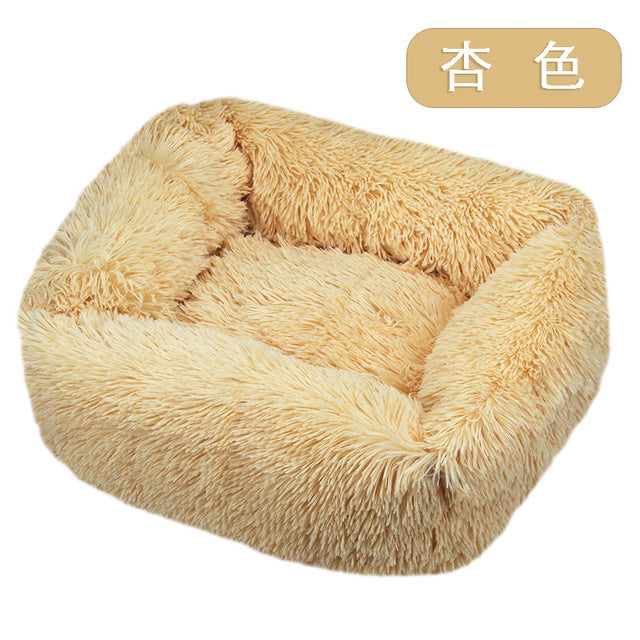 Long Plush Dog Bed