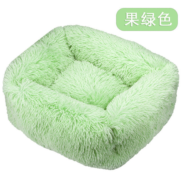 Long Plush Dog Bed
