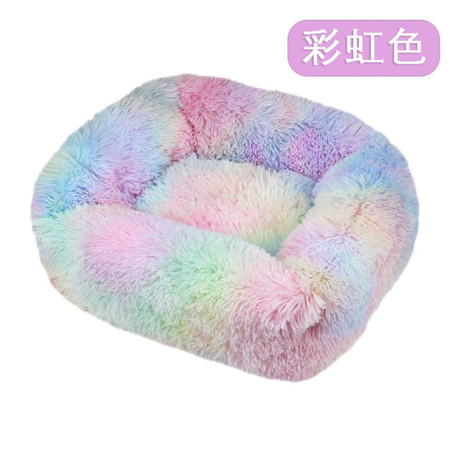 Long Plush Dog Bed