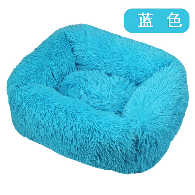 Long Plush Dog Bed
