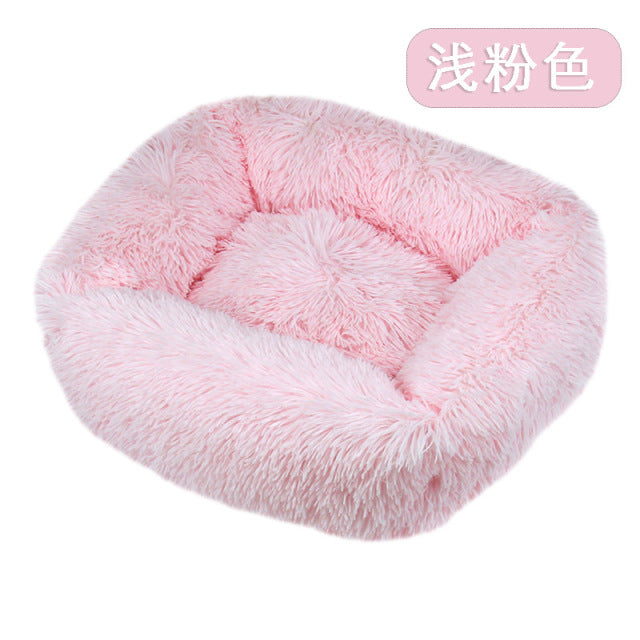 Long Plush Dog Bed