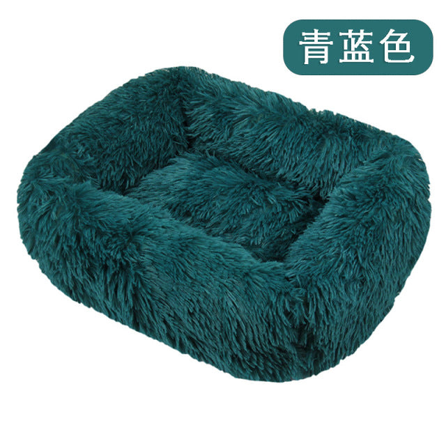 Long Plush Dog Bed