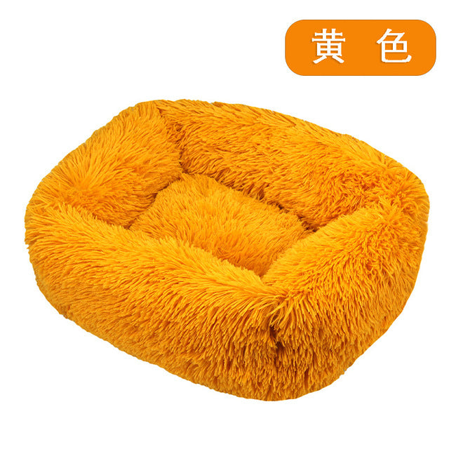 Long Plush Dog Bed