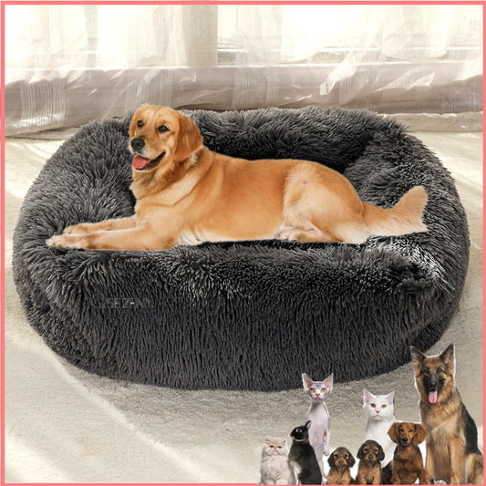 Long Plush Dog Bed